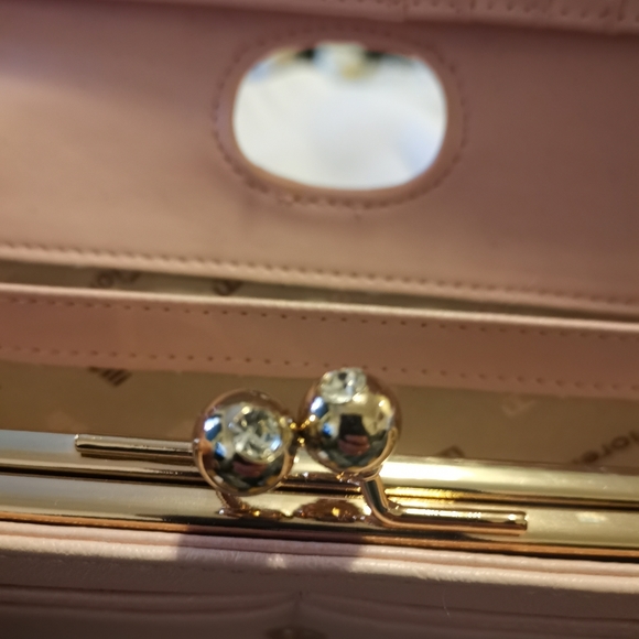 🔖Drop !💎Fiorelli UK Light Pink Wallet Rhinestone - Picture 7 of 11